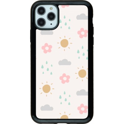 Coque iPhone 11 Pro Max - Hybrid Armor noir Spring 23 weather