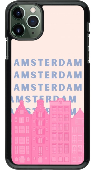 Coque iPhone 11 Pro Max - Amsterdam Pink Print