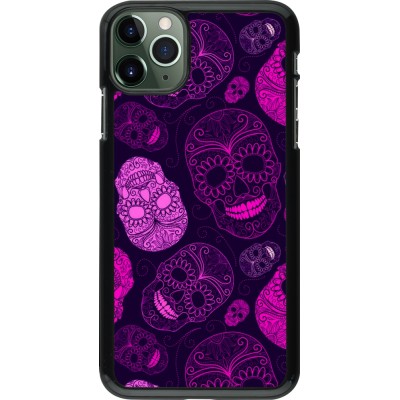 Coque iPhone 11 Pro Max - Halloween 2023 pink skulls