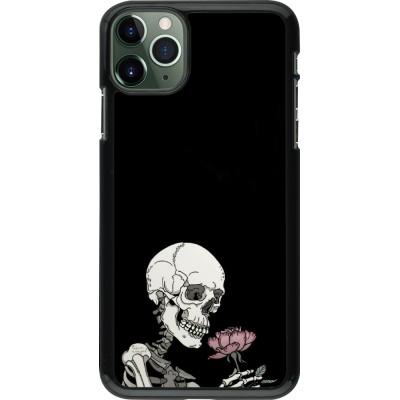 Coque iPhone 11 Pro Max - Halloween 2023 rose and skeleton