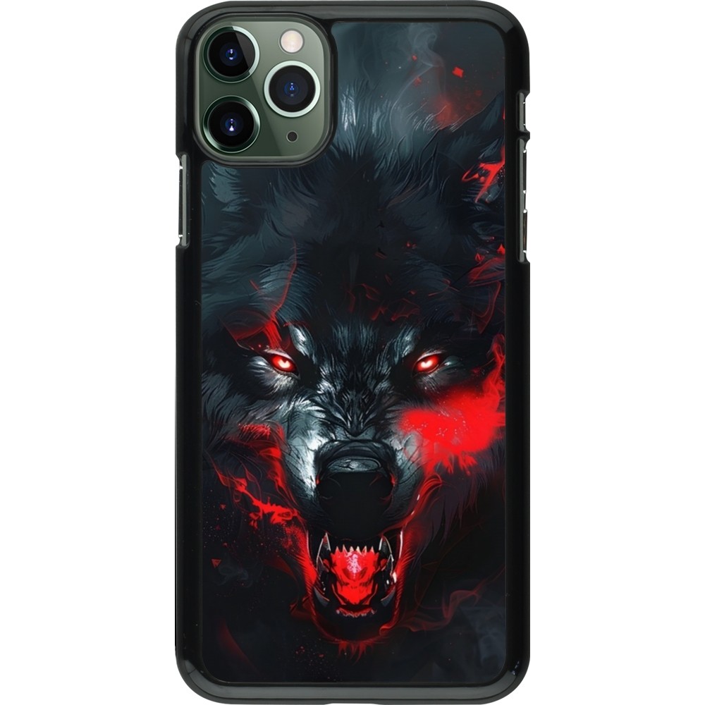 Coque iPhone 11 Pro Max - Halloween 2024 mad werewolf