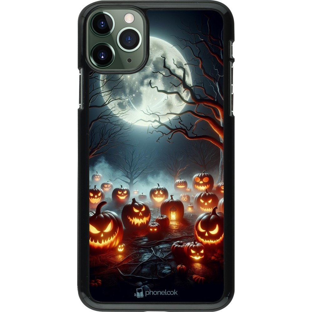 iPhone 11 Pro Max Case Hülle - Halloween 2024 Viele Kuerbisse