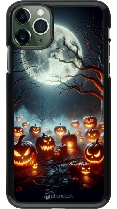 Coque iPhone 11 Pro Max - Halloween 2024 Many Pumpkins