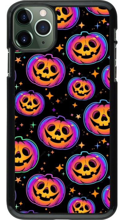 Coque iPhone 11 Pro Max - Halloween 2024 rainbow pumpkins