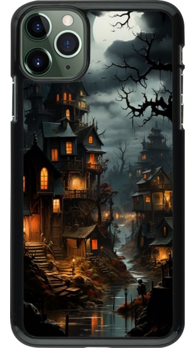 Coque iPhone 11 Pro Max - Halloween 2024 scary town