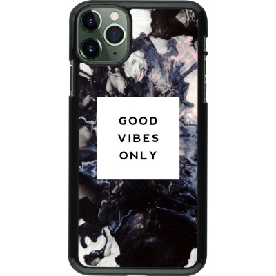 Coque iPhone 11 Pro Max - Marble Good Vibes Only