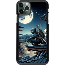 Coque iPhone 11 Pro Max - Ninja sous la lune