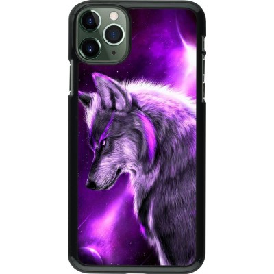 Coque iPhone 11 Pro Max - Purple Sky Wolf