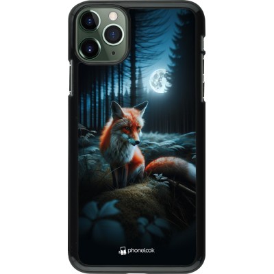 Coque iPhone 11 Pro Max - Renard lune forêt