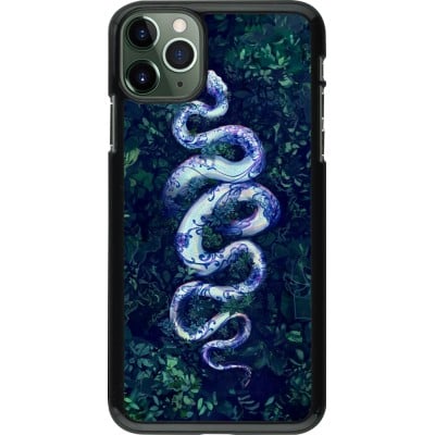 Coque iPhone 11 Pro Max - Serpent Blue Anaconda