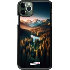 Coque iPhone 11 Pro Max - Sunset Forest Lake