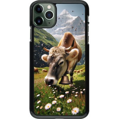 Coque iPhone 11 Pro Max - Vache montagne Valais