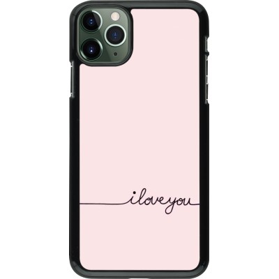 Coque iPhone 11 Pro Max - Valentine 2023 i love you writing