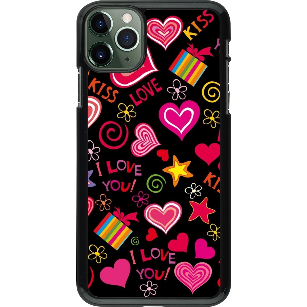 Coque iPhone 11 Pro Max - Valentine 2023 love symbols