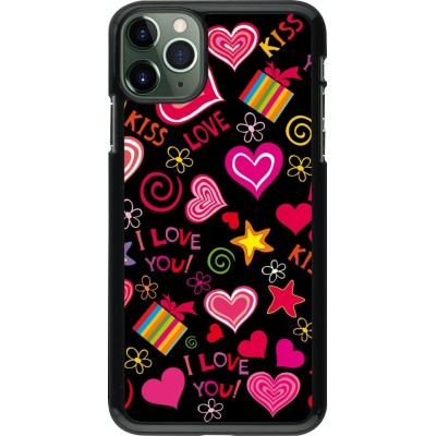 Coque iPhone 11 Pro Max - Valentine 2023 love symbols