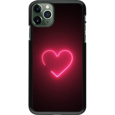 Coque iPhone 11 Pro Max - Valentine 2023 single neon heart