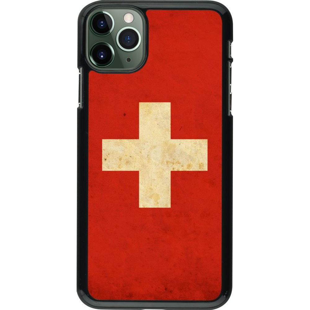 Coque iPhone 11 Pro Max - Vintage Flag SWISS