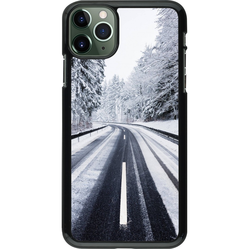 Coque iPhone 11 Pro Max - Winter 22 Snowy Road