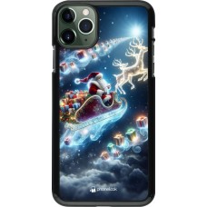 Coque iPhone 11 Pro Max - Noël 2023 Père Noël enchanté