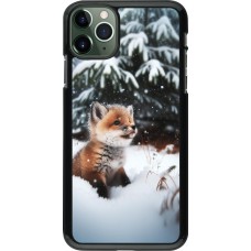 Coque iPhone 11 Pro Max - Noël 2023 Renardeau sapin