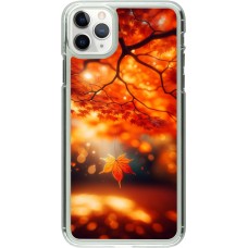 Coque iPhone 11 Pro Max - Plastique transparent Automne Magique Orange