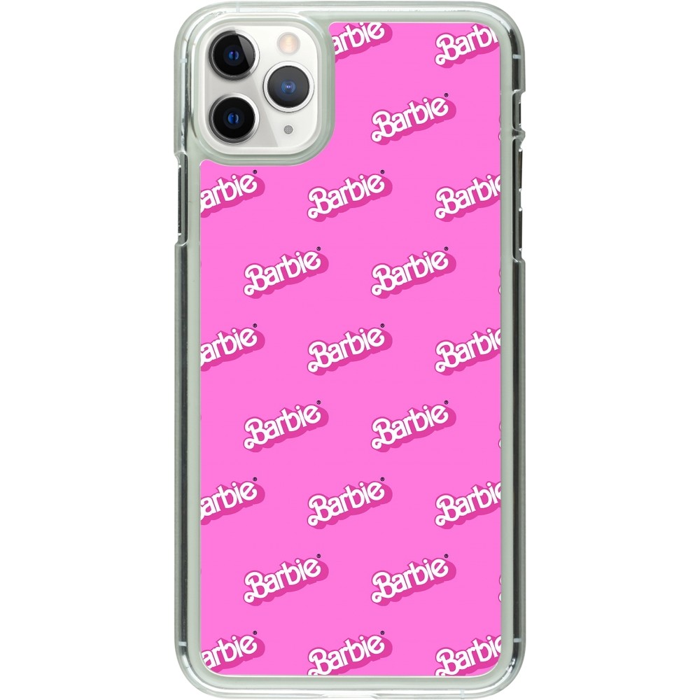 Coque iPhone 11 Pro Max - Plastique transparent Barbie Pattern