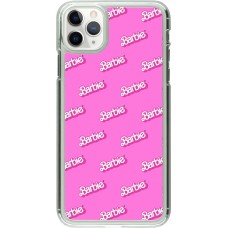 Coque iPhone 11 Pro Max - Plastique transparent Barbie Pattern