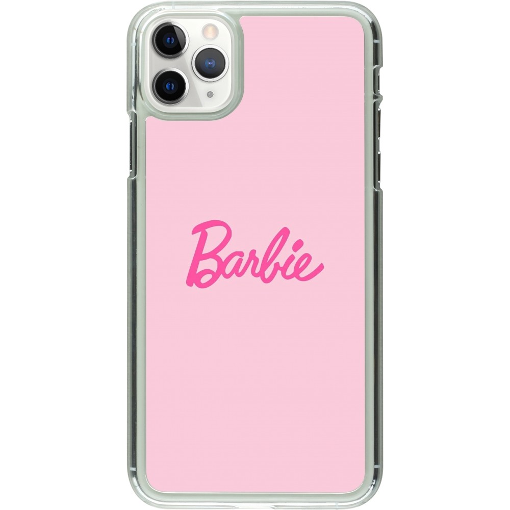 Coque iPhone 11 Pro Max - Plastique transparent Barbie Text