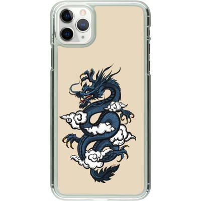 Coque iPhone 11 Pro Max - Plastique transparent Blue Dragon Tattoo