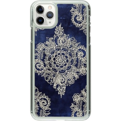 Coque iPhone 11 Pro Max - Plastique transparent Cream Flower Moroccan