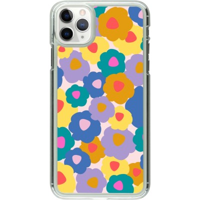 Coque iPhone 11 Pro Max - Plastique transparent Easter 2024 flower power