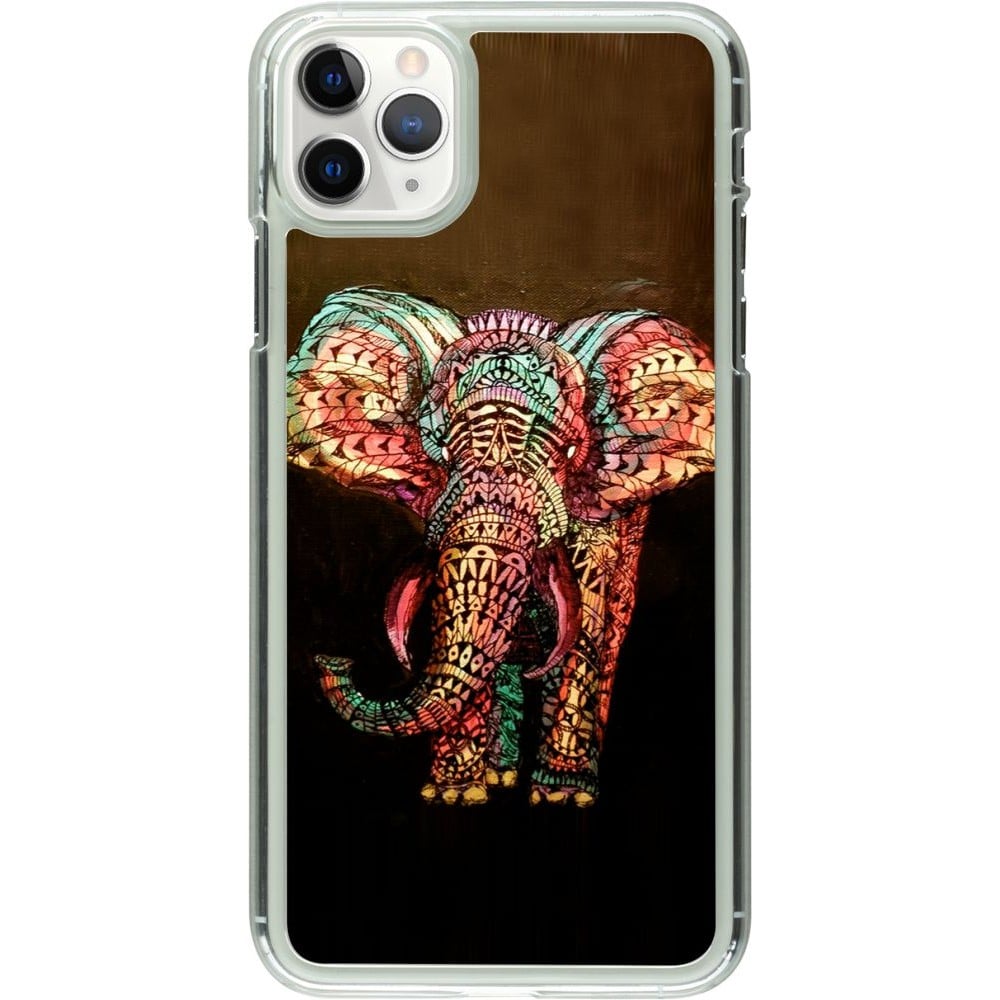 Coque iPhone 11 Pro Max - Plastique transparent Elephant 02