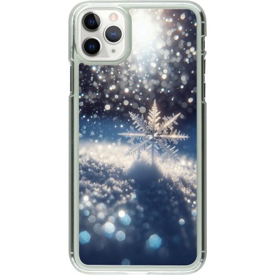 Coque iPhone 11 Pro Max - Plastique transparent Flocon Solaire Éclat