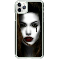 Coque iPhone 11 Pro Max - Plastique transparent Halloween 2023 gothic vampire