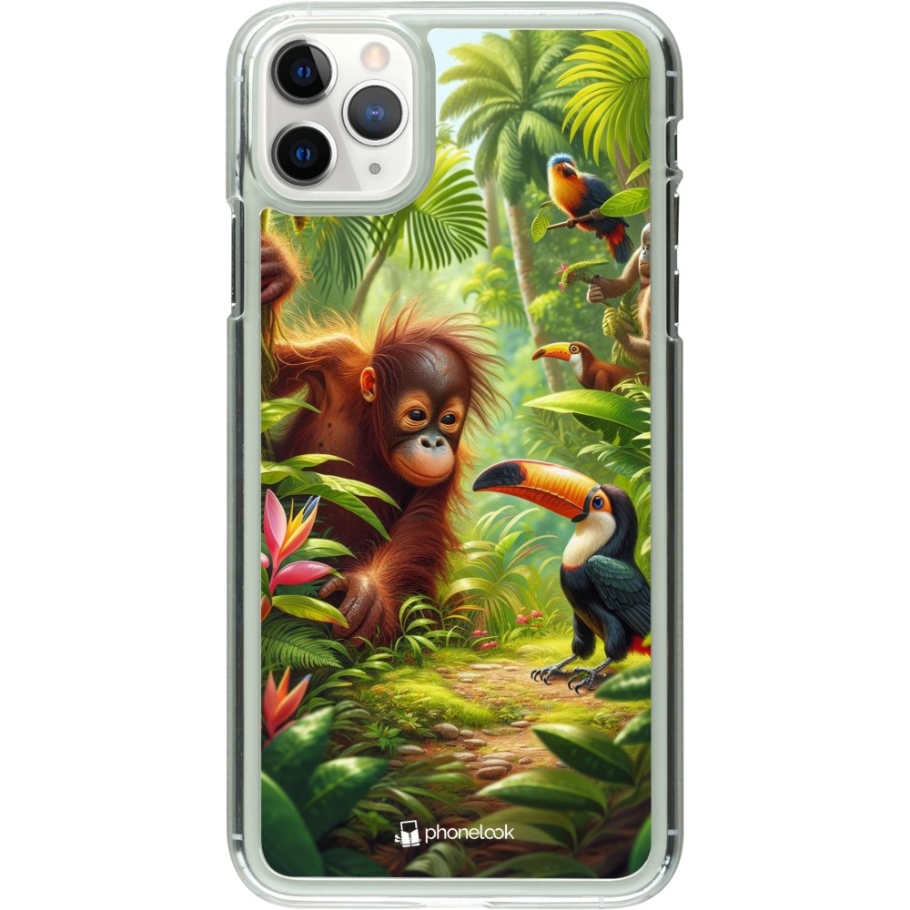 Coque iPhone 11 Pro Max - Plastique transparent Jungle Tropicale Tayrona