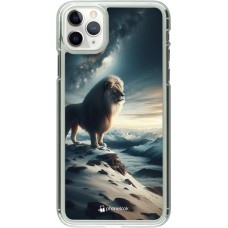 Coque iPhone 11 Pro Max - Plastique transparent Le lion blanc