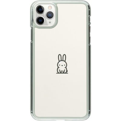 Coque iPhone 11 Pro Max - Plastique transparent Minimal bunny cutie