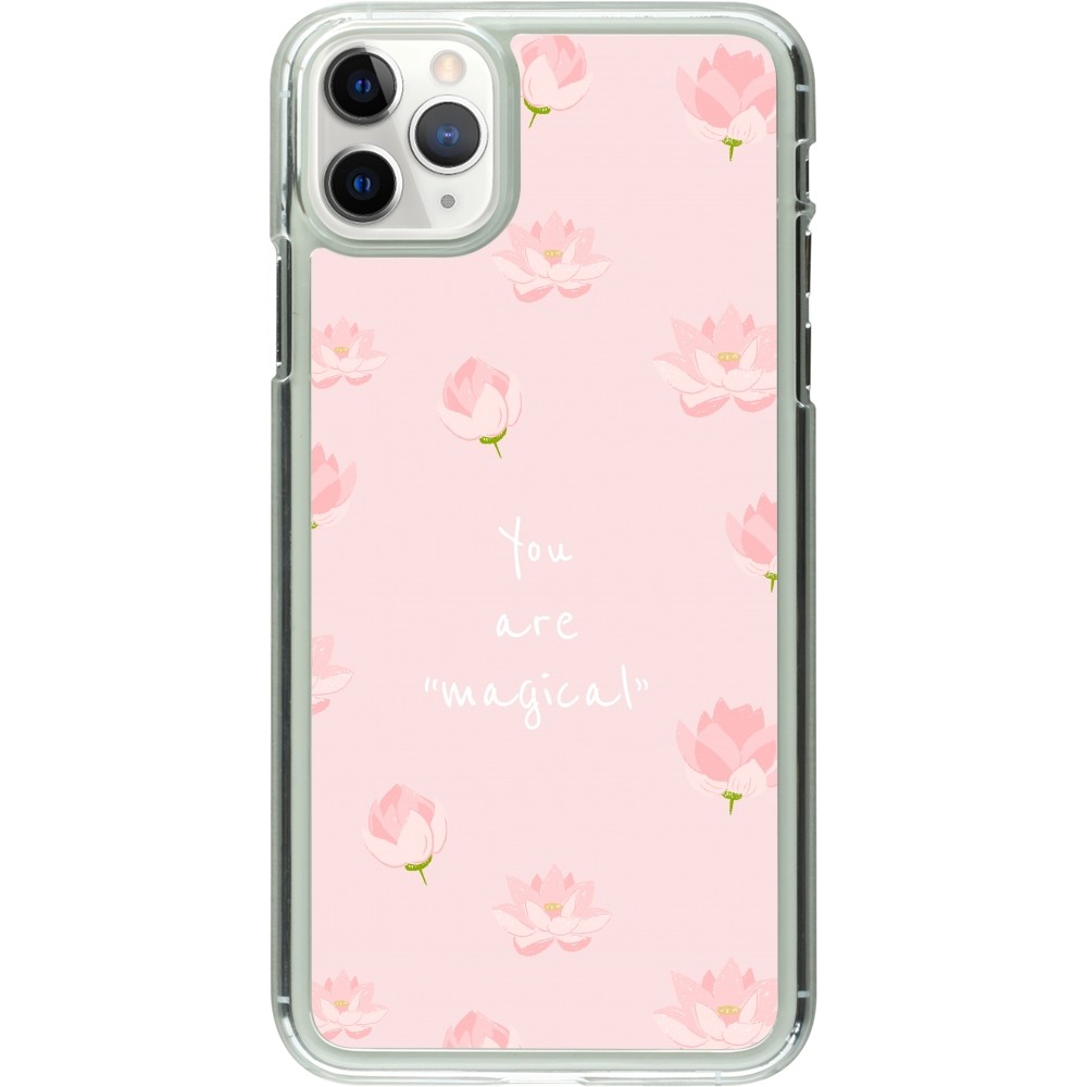 Coque iPhone 11 Pro Max - Plastique transparent Mom 2023 your are magical