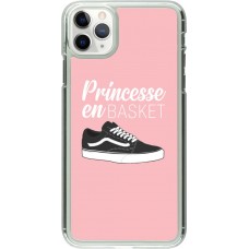 Coque iPhone 11 Pro Max - Plastique transparent princesse en basket