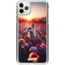 Coque iPhone 11 Pro Max - Plastique transparent Renard pourpre au crépuscule