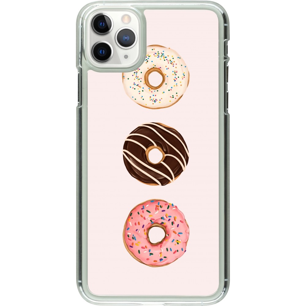 Coque iPhone 11 Pro Max - Plastique transparent Spring 23 donuts