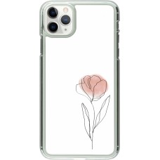 Coque iPhone 11 Pro Max - Plastique transparent Spring 23 minimalist flower