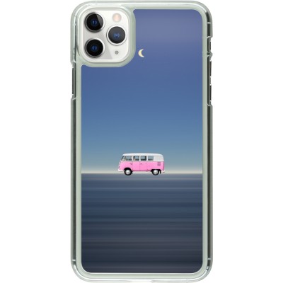 Coque iPhone 11 Pro Max - Plastique transparent Spring 23 pink bus