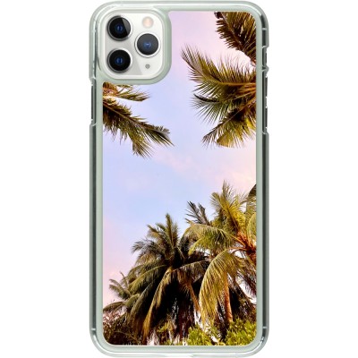 Coque iPhone 11 Pro Max - Plastique transparent Summer 2023 palm tree vibe