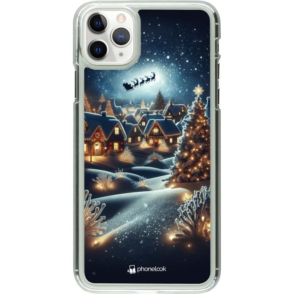 Coque iPhone 11 Pro Max - Plastique transparent Noël 2023 Christmas is Coming