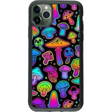 Coque iPhone 11 Pro Max - Silicone rigide noir Autumn 2024 magic mushrooms