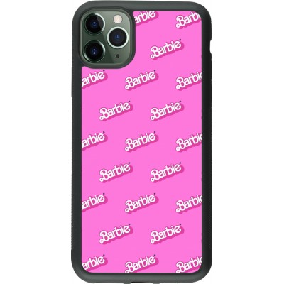 Coque iPhone 11 Pro Max - Silicone rigide noir Barbie Pattern