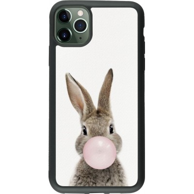 Coque iPhone 11 Pro Max - Silicone rigide noir Easter 2023 bubble gum bunny