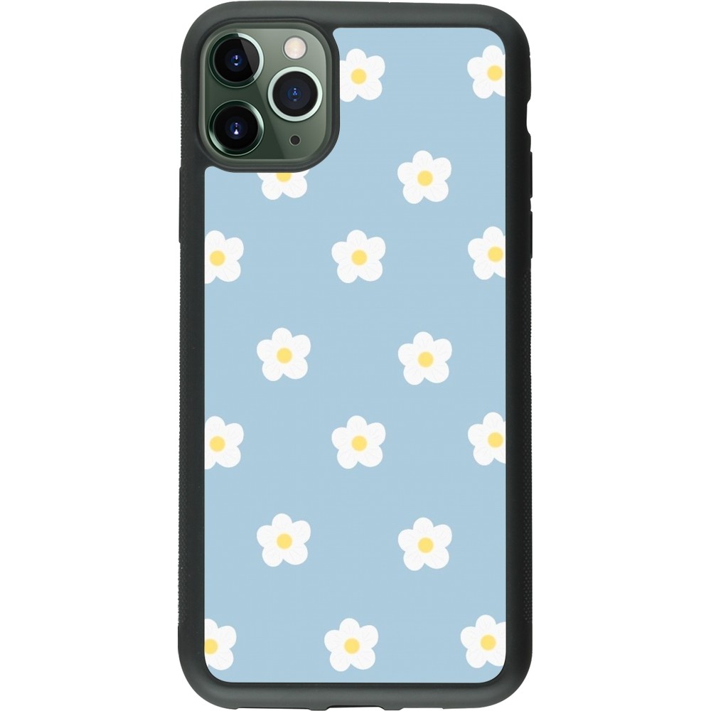 Coque iPhone 11 Pro Max - Silicone rigide noir Easter 2024 daisy flower