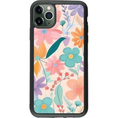 Coque iPhone 11 Pro Max - Silicone rigide noir Easter 2024 spring flowers